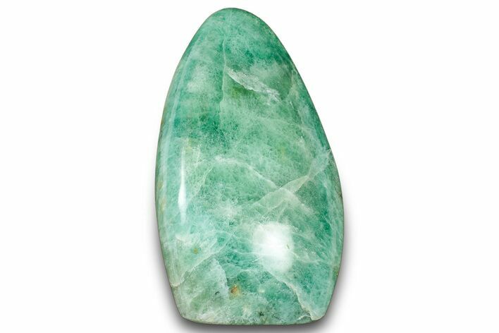 Free-Standing, Polished Green Fluorite - Madagascar #304782